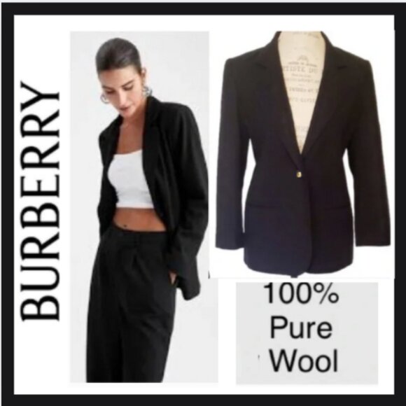 nwot Burberry Wool Blazer - Picture 1 of 6